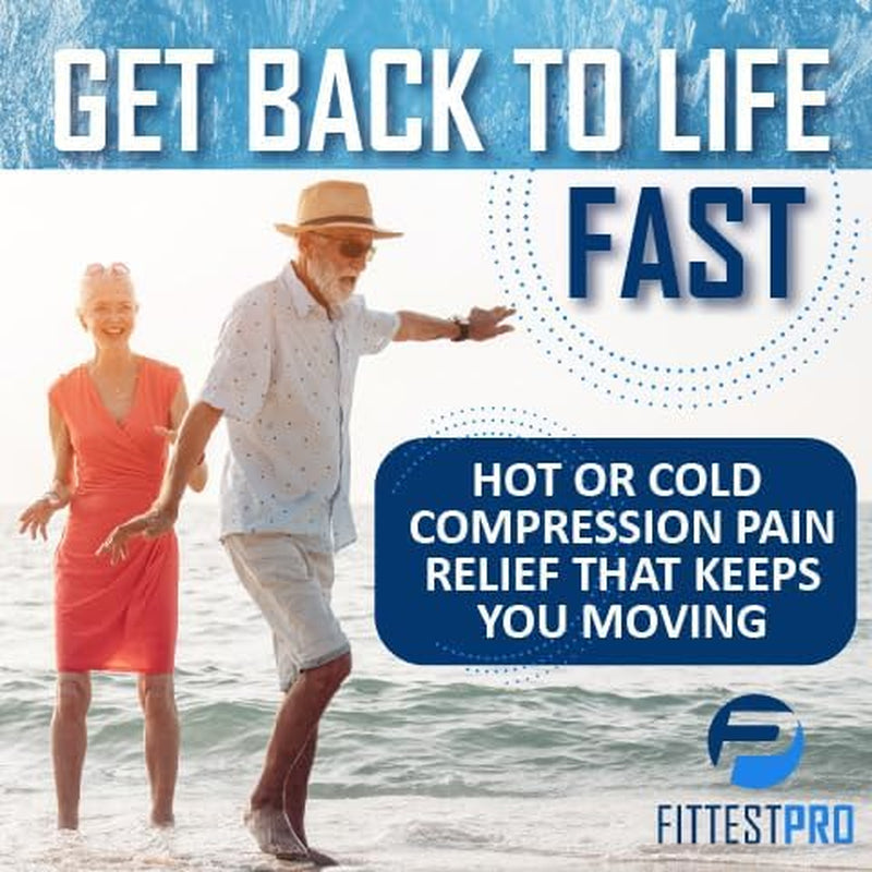 Knee Ice Pack Wrap for Pain Relief, Reusable Hot and Cold Therapy Wrap for Swelling, Recovery, and Therapy for Arthritis, Meniscus Tear and ACL